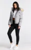 SikSilk Core Cropped Parka - Grey Marl sold by Siksilk