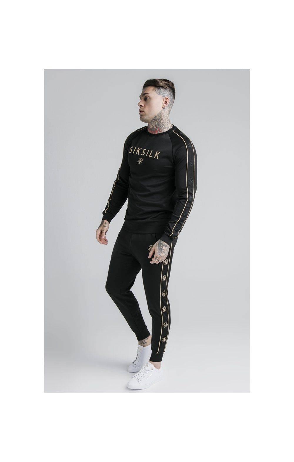SikSilk L/S Astro Crew Sweat - Black & Gold sold by Siksilk product image thumbnail 6