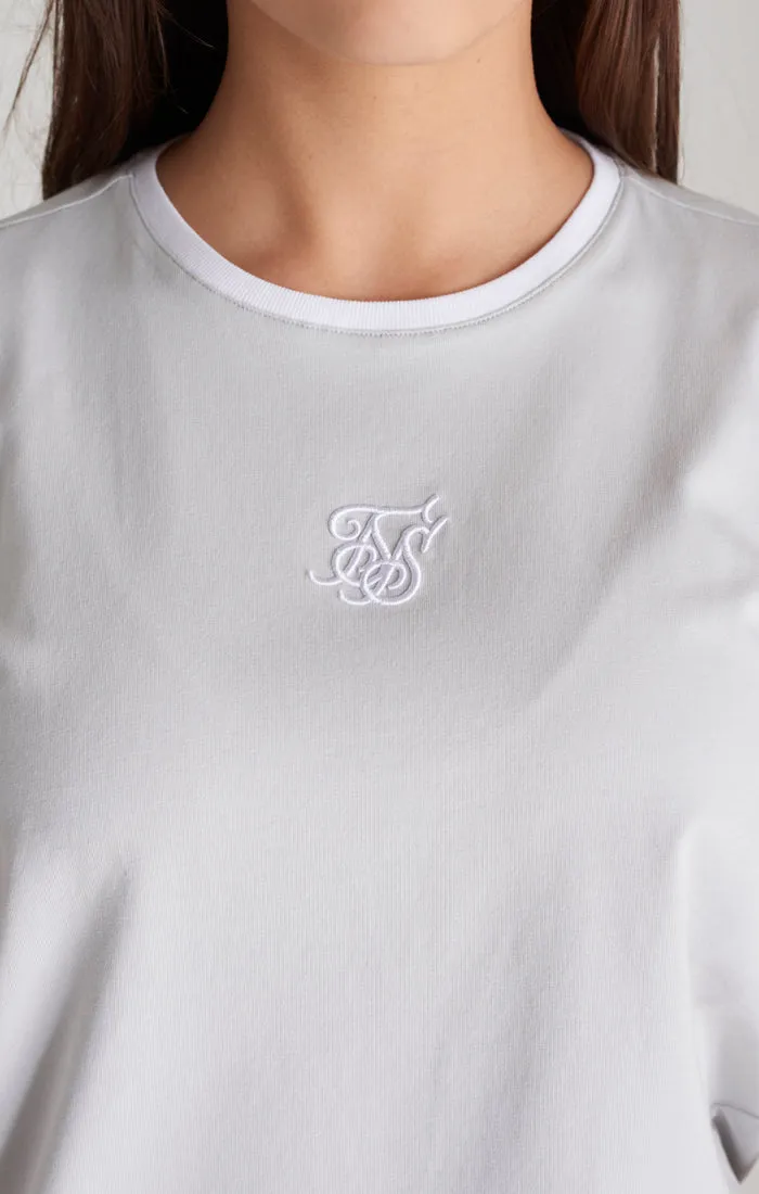 Girls Grey Ringer T-Shirt sold by Siksilk product image thumbnail 3