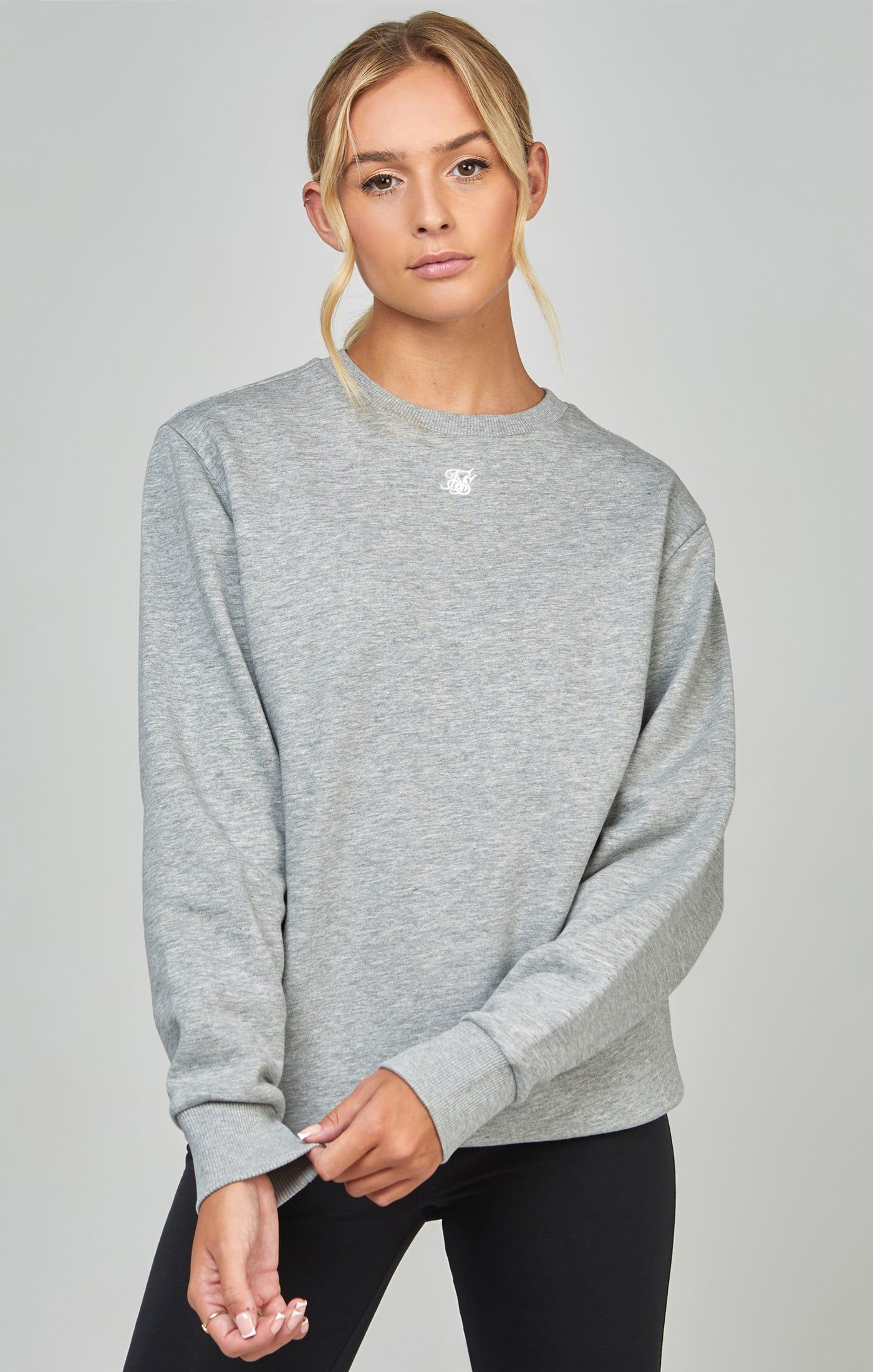Grey Marl Essential Sweatshirt sold by Siksilk product image thumbnail 4