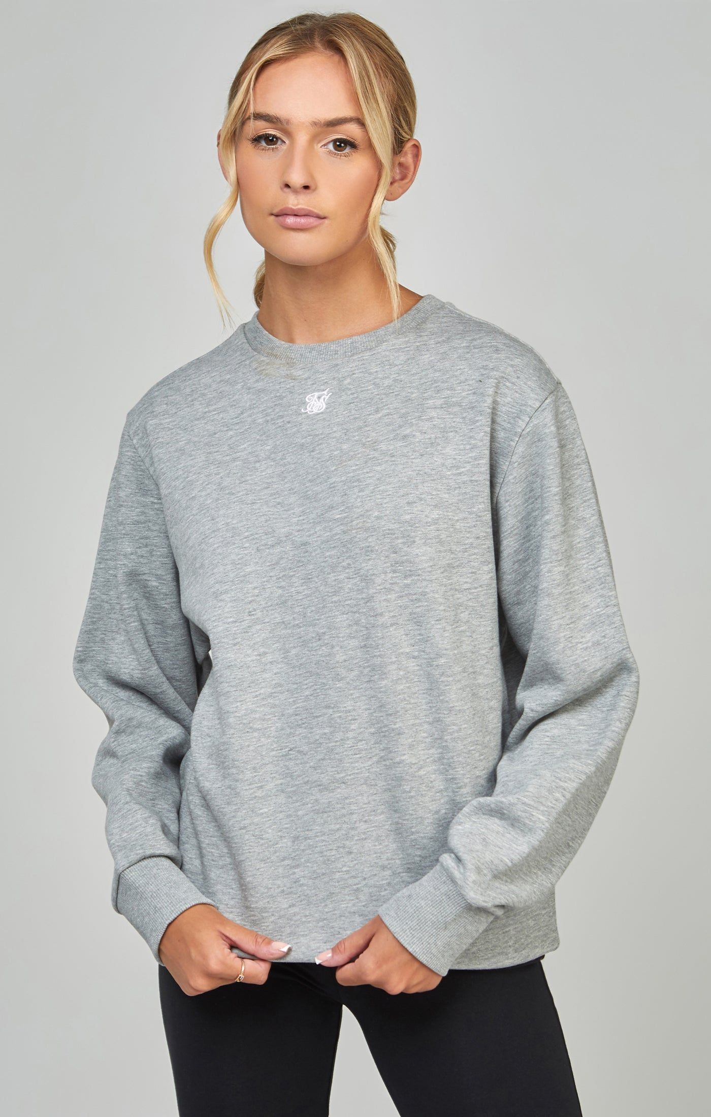 Grey Marl Essential Sweatshirt sold by Siksilk