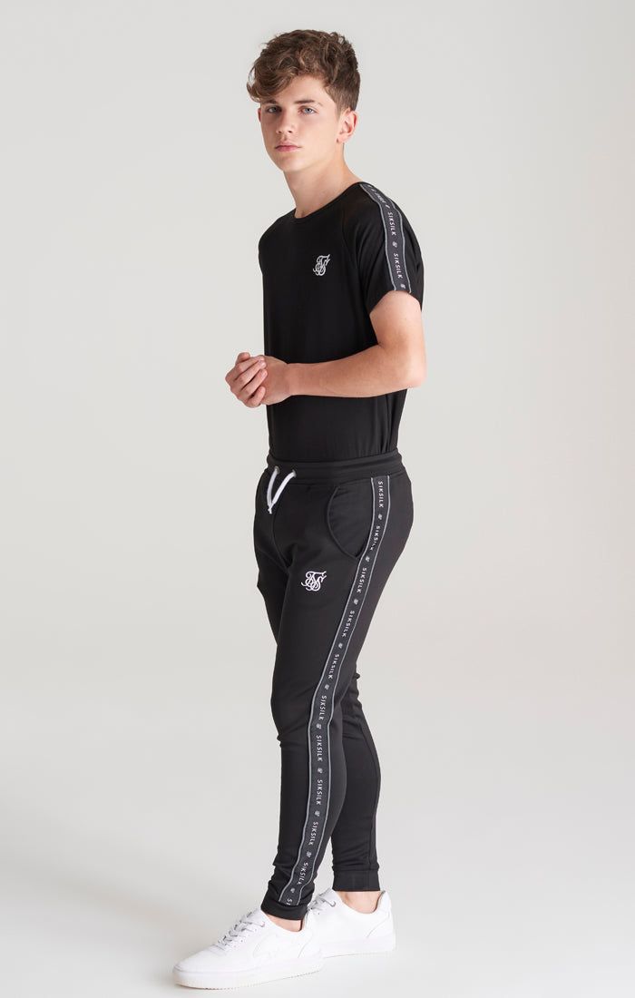 Boys Black Taped Jogger sold by Siksilk product image thumbnail 5
