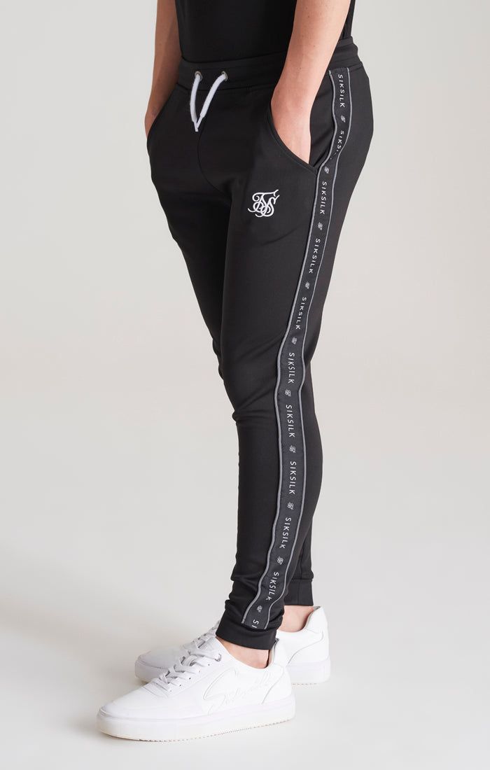 Boys Black Taped Jogger sold by Siksilk product image thumbnail 2