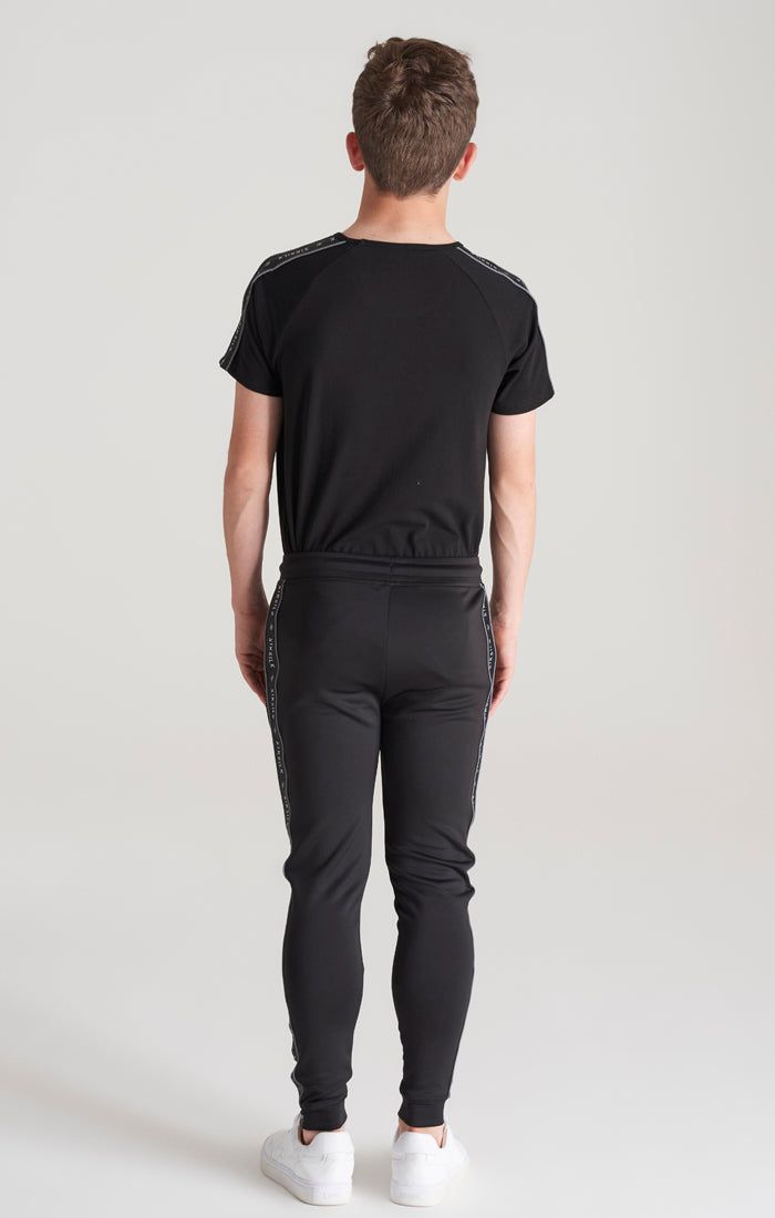 Boys Black Taped Jogger sold by Siksilk product image thumbnail 7