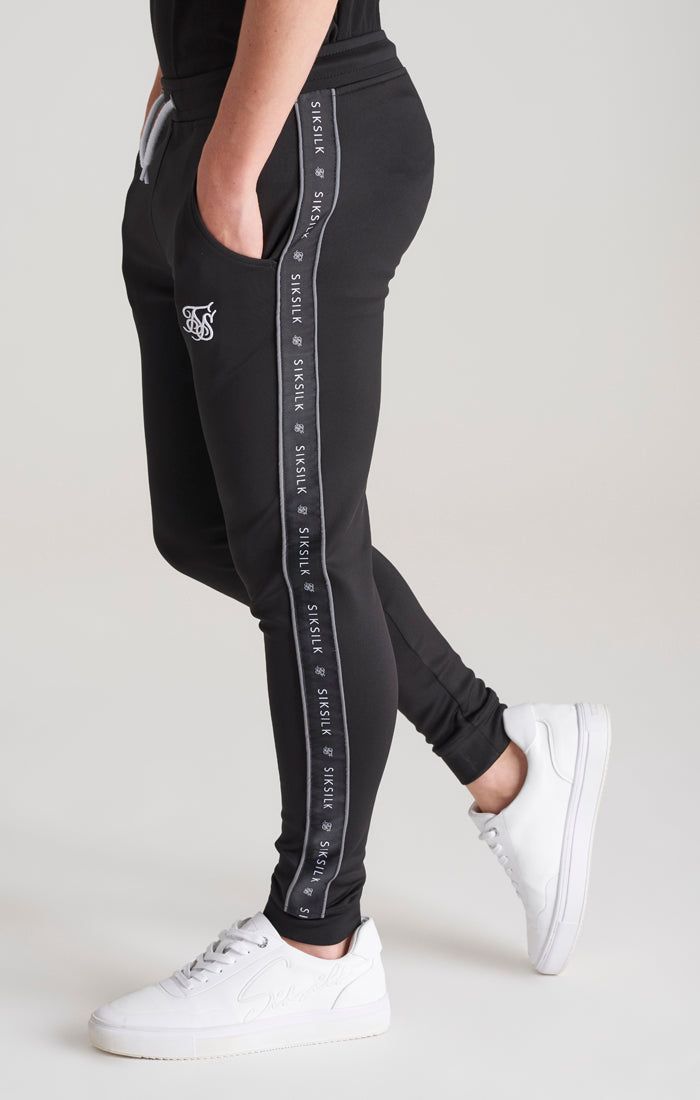 Boys Black Taped Jogger sold by Siksilk