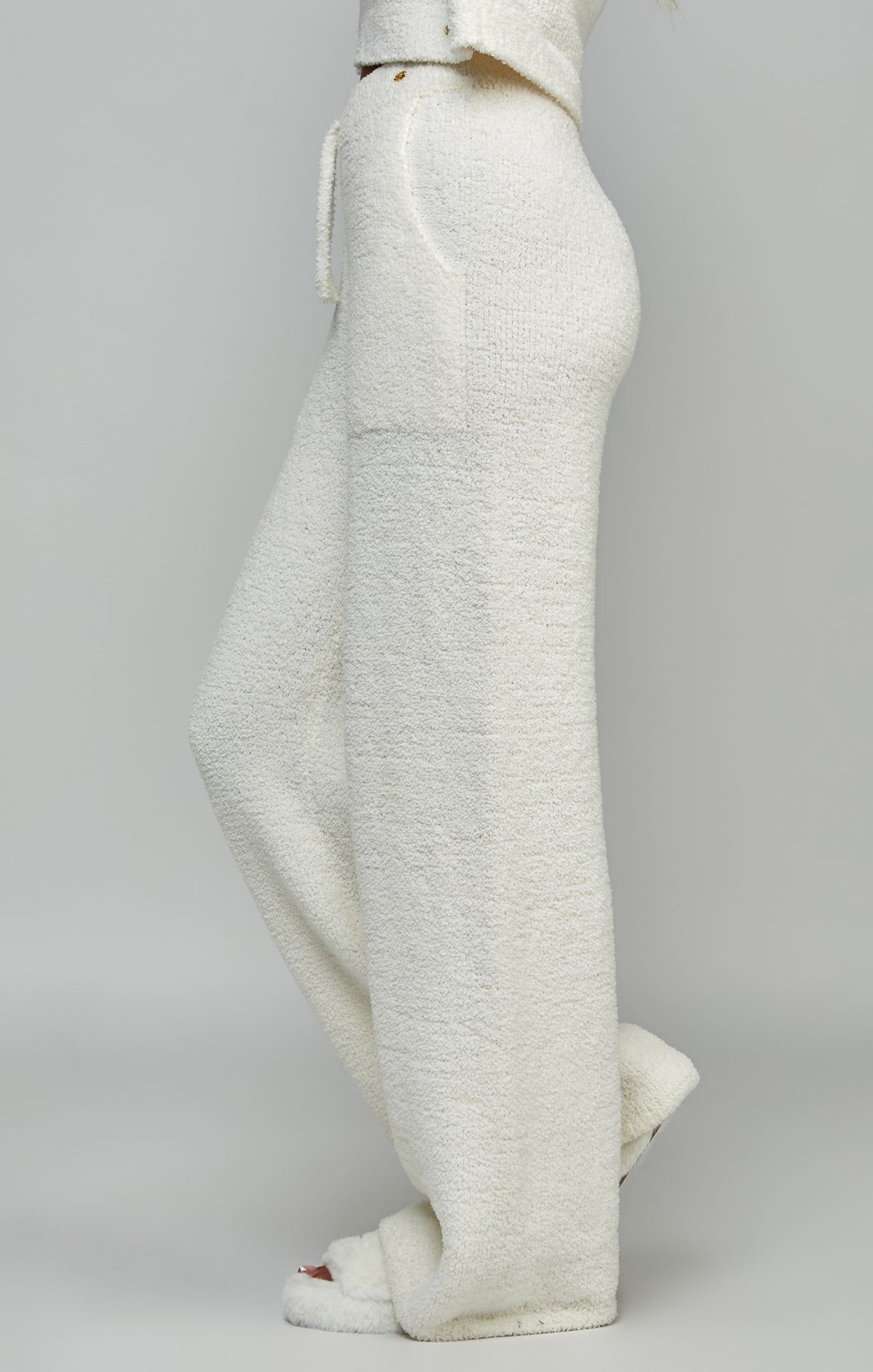 Ecru Wide Leg Lounge Pant sold by Siksilk product image thumbnail 2