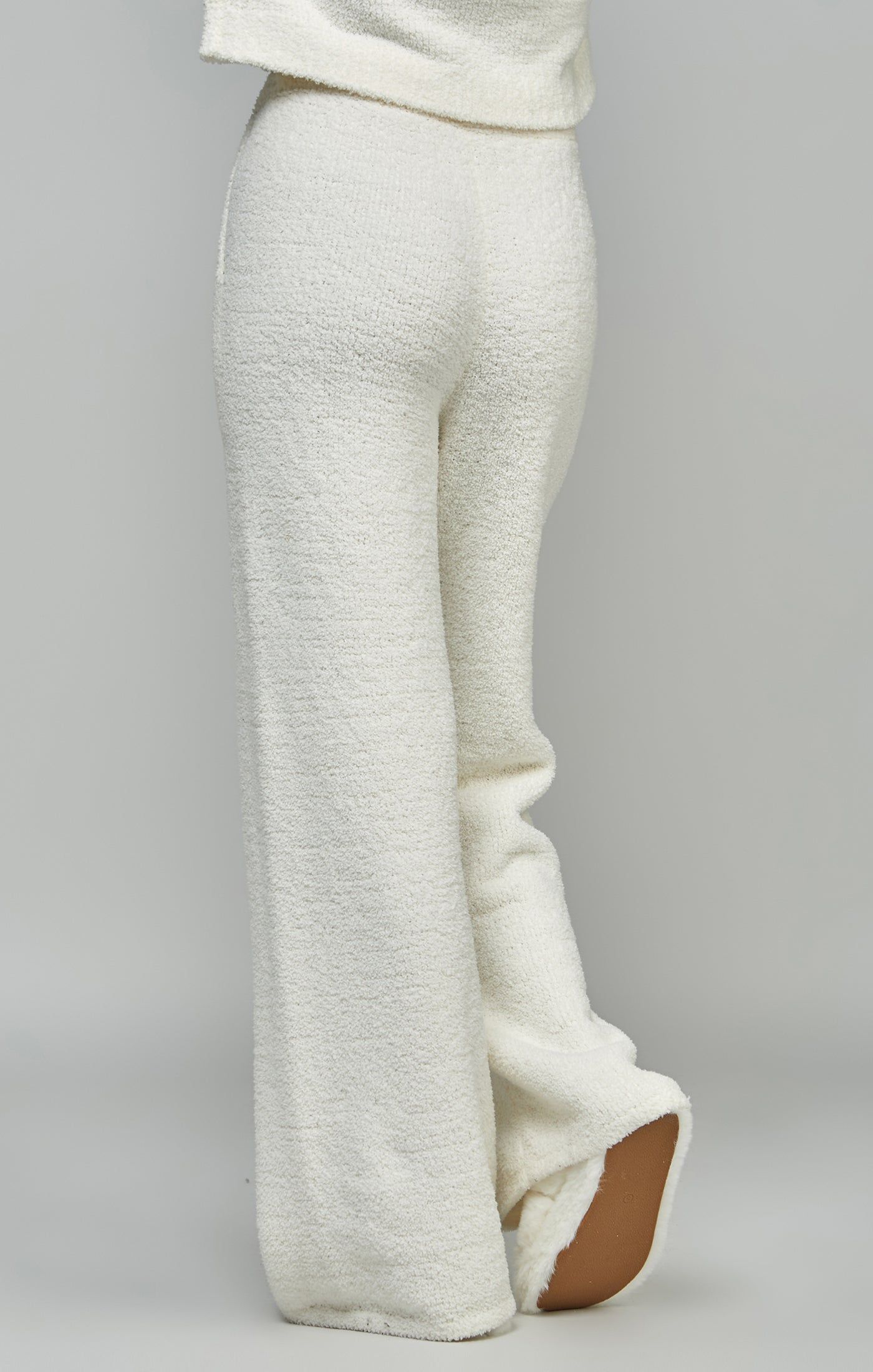 Ecru Wide Leg Lounge Pant sold by Siksilk product image thumbnail 4