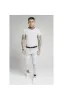 SikSilk Straight Hem Gym Tee - Grey,Black & Gold sold by Siksilk