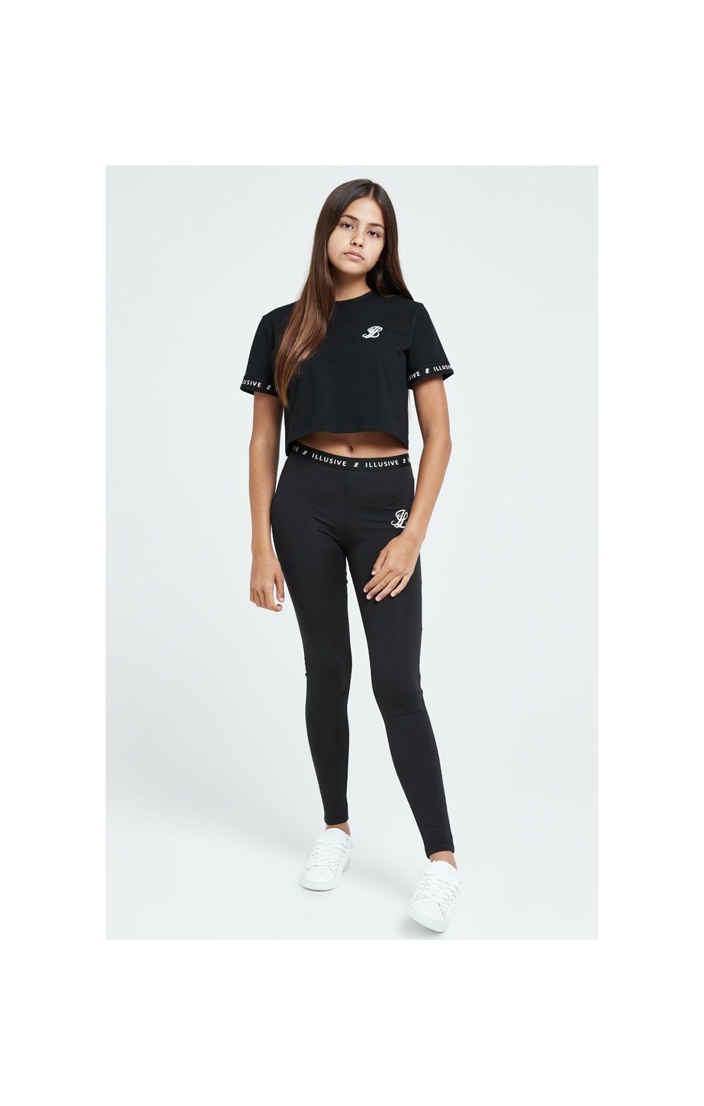Illusive London Core Crop Tee - Black sold by Siksilk product image thumbnail 5