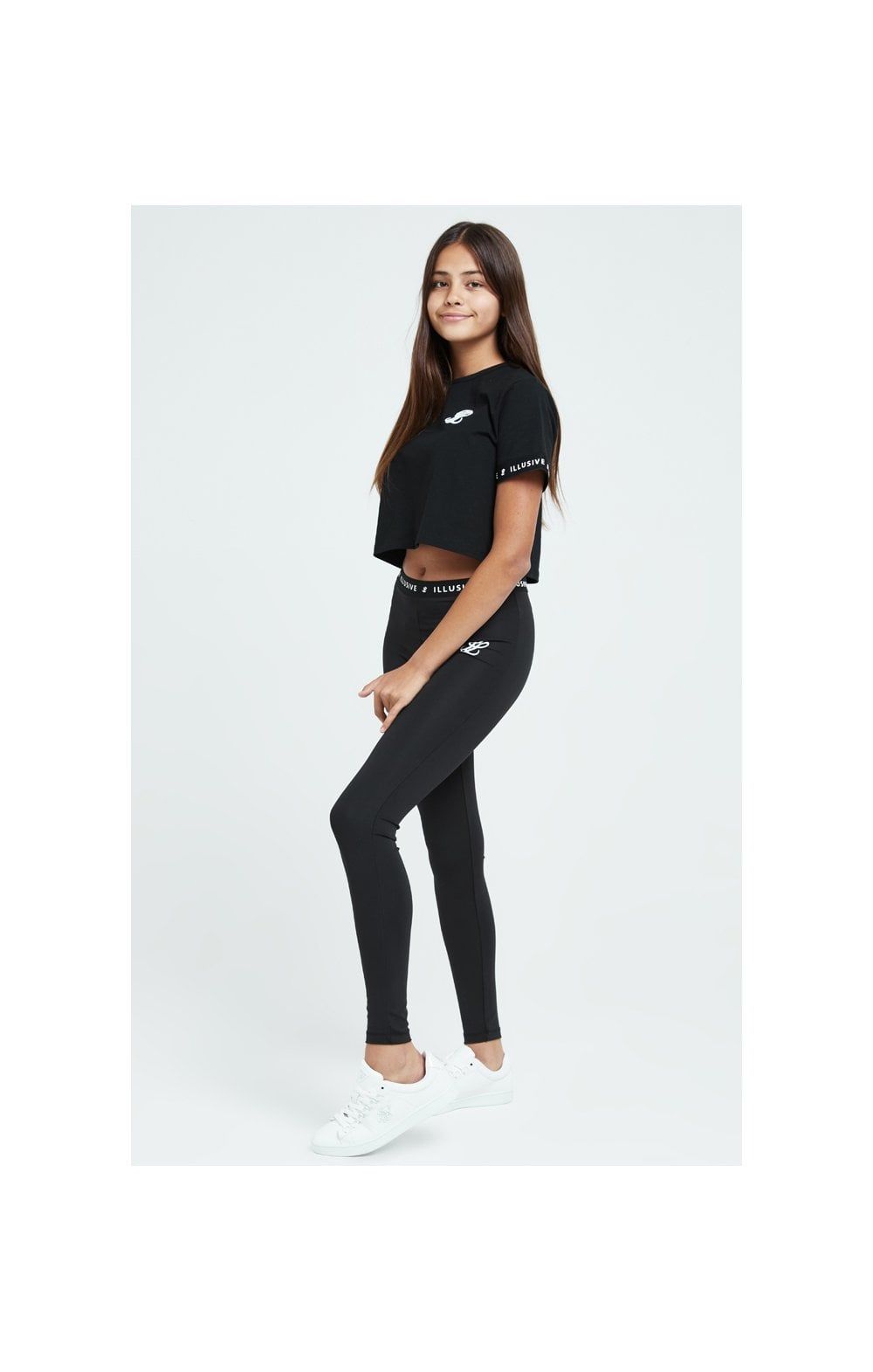 Illusive London Core Crop Tee - Black sold by Siksilk product image thumbnail 3