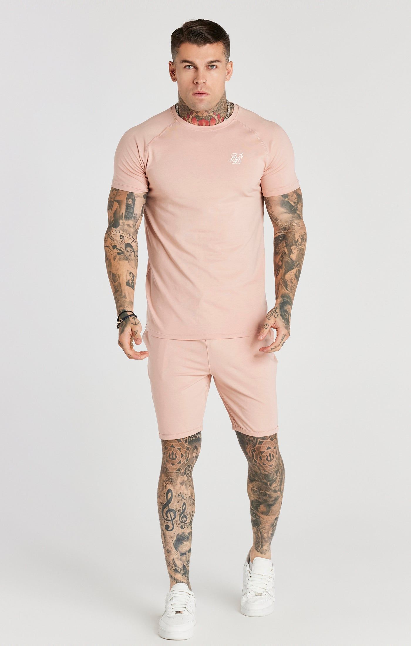 Pink Twin Set T-Shirt And Short sold by Siksilk