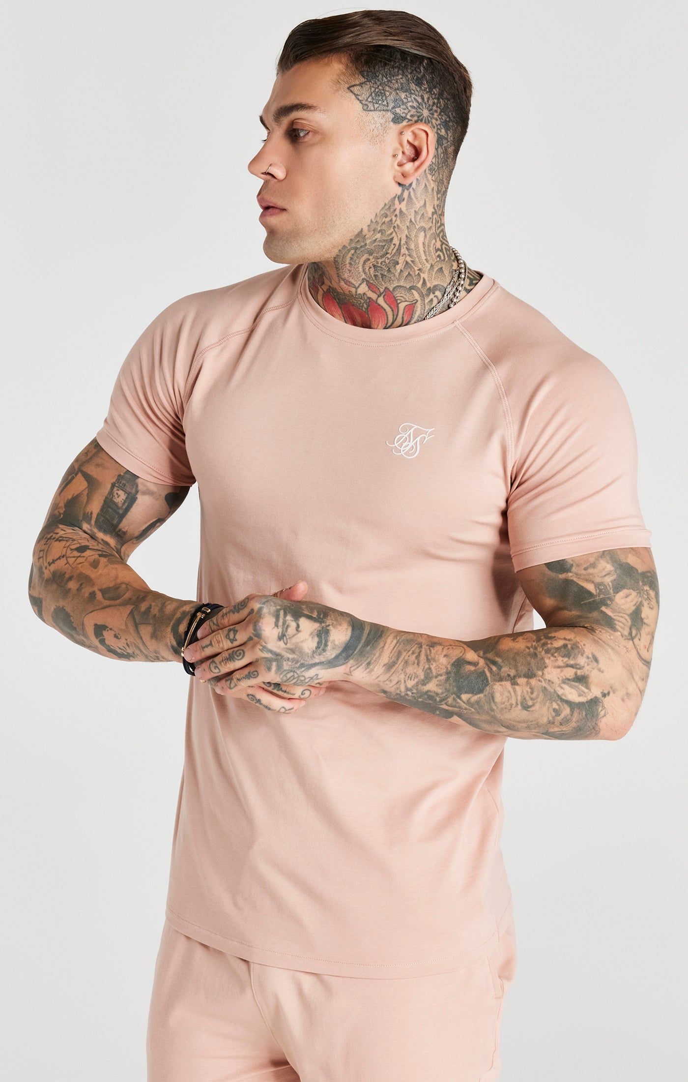 Pink Twin Set T-Shirt And Short sold by Siksilk product image thumbnail 3