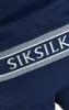 Navy Funnel Neck Zip Through Hoodie sold by Siksilk