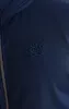 Navy Funnel Neck Zip Through Hoodie sold by Siksilk