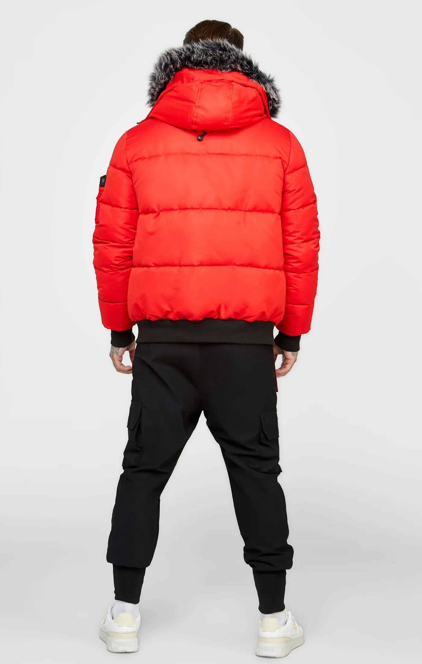 Red Bomber Jacket sold by Siksilk product image thumbnail 5