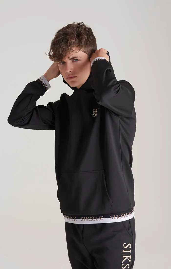 Boys Black Taped Overhead Hoodie sold by Siksilk product image thumbnail 2