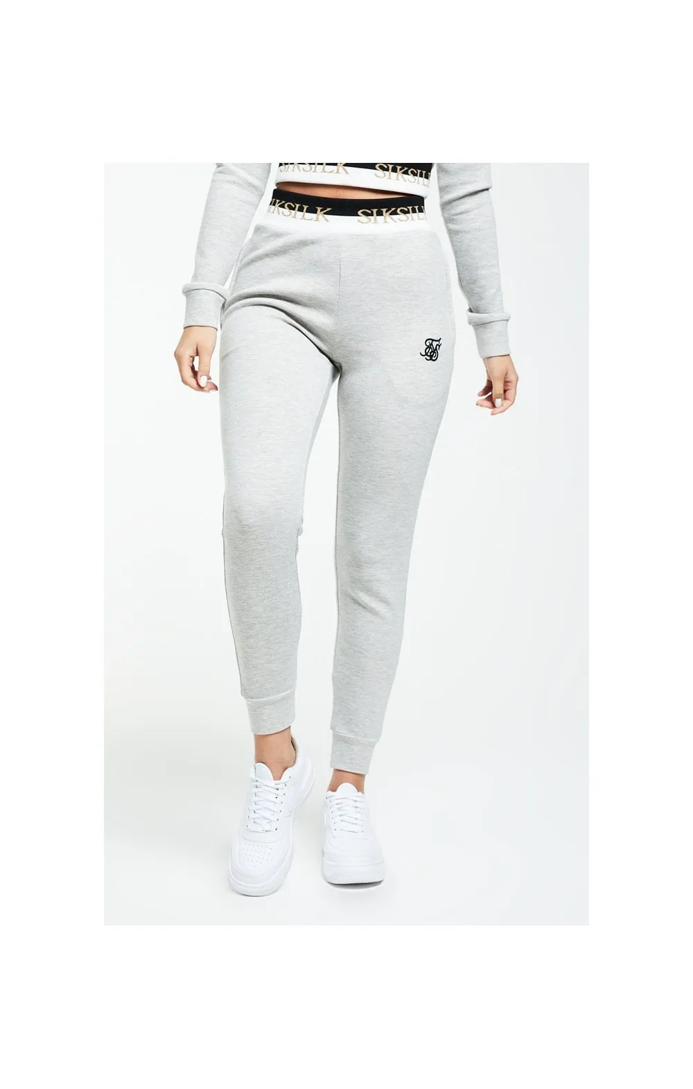 SikSilk Deluxe Track Pants - Grey Marl sold by Siksilk