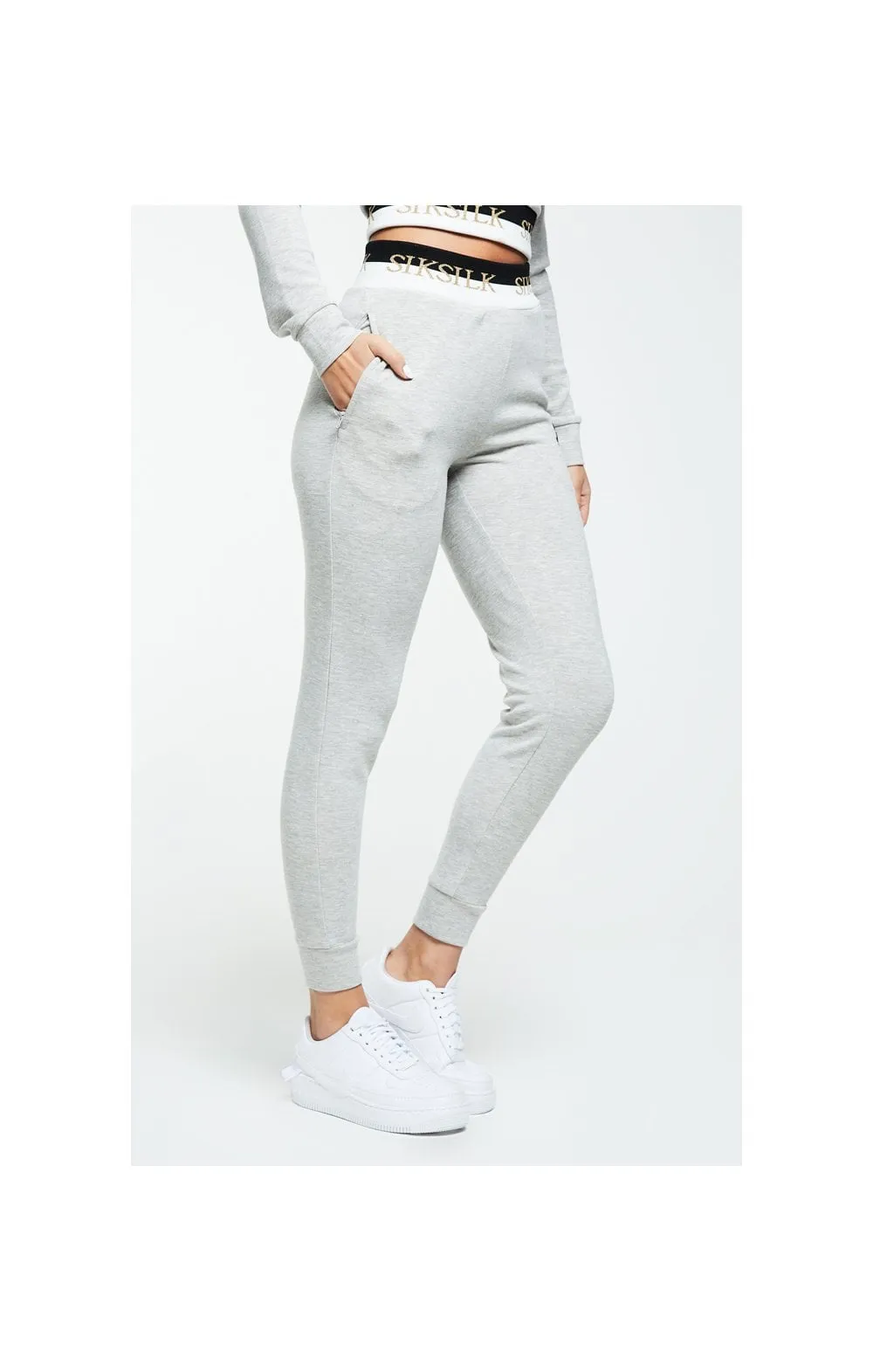 SikSilk Deluxe Track Pants - Grey Marl sold by Siksilk product image thumbnail 3
