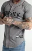 Messi x SikSilk Grey Marl Baseball Jersey sold by Siksilk