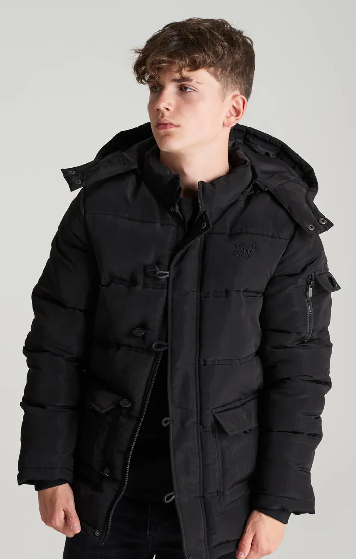 Boys Black Puff Parka sold by Siksilk product image thumbnail 2