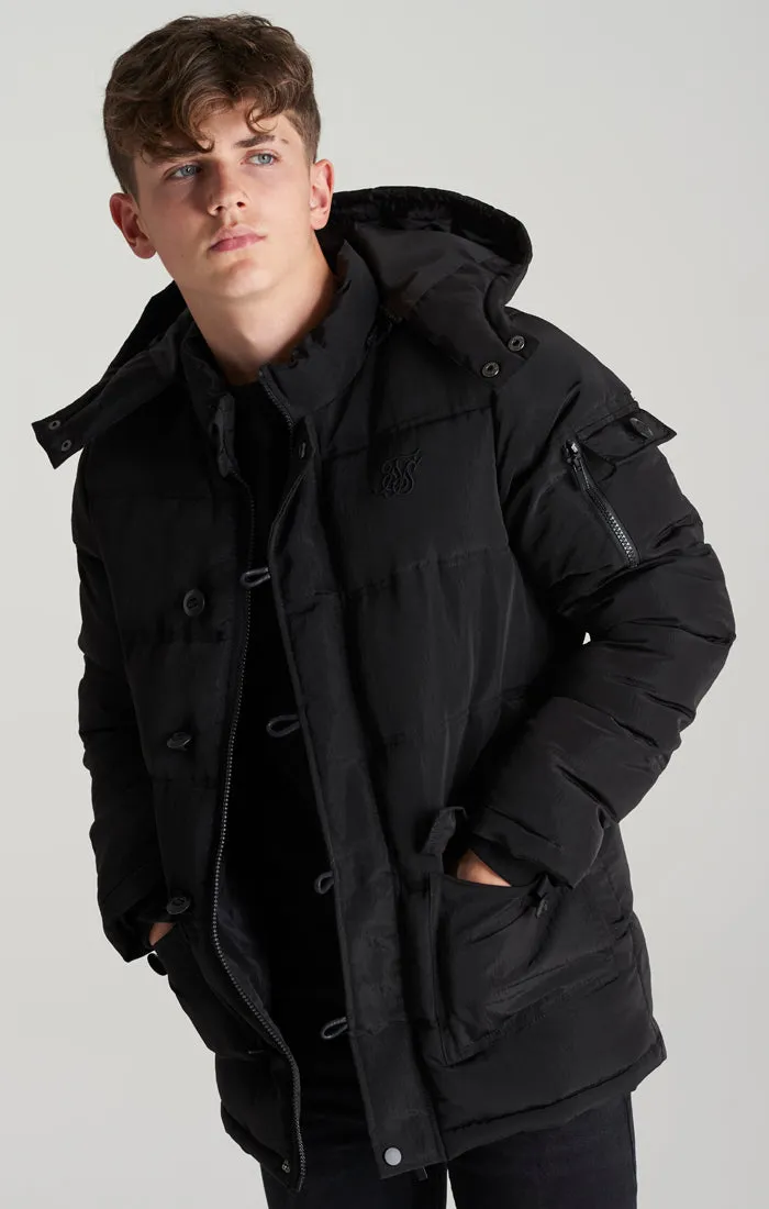 Boys Black Puff Parka sold by Siksilk