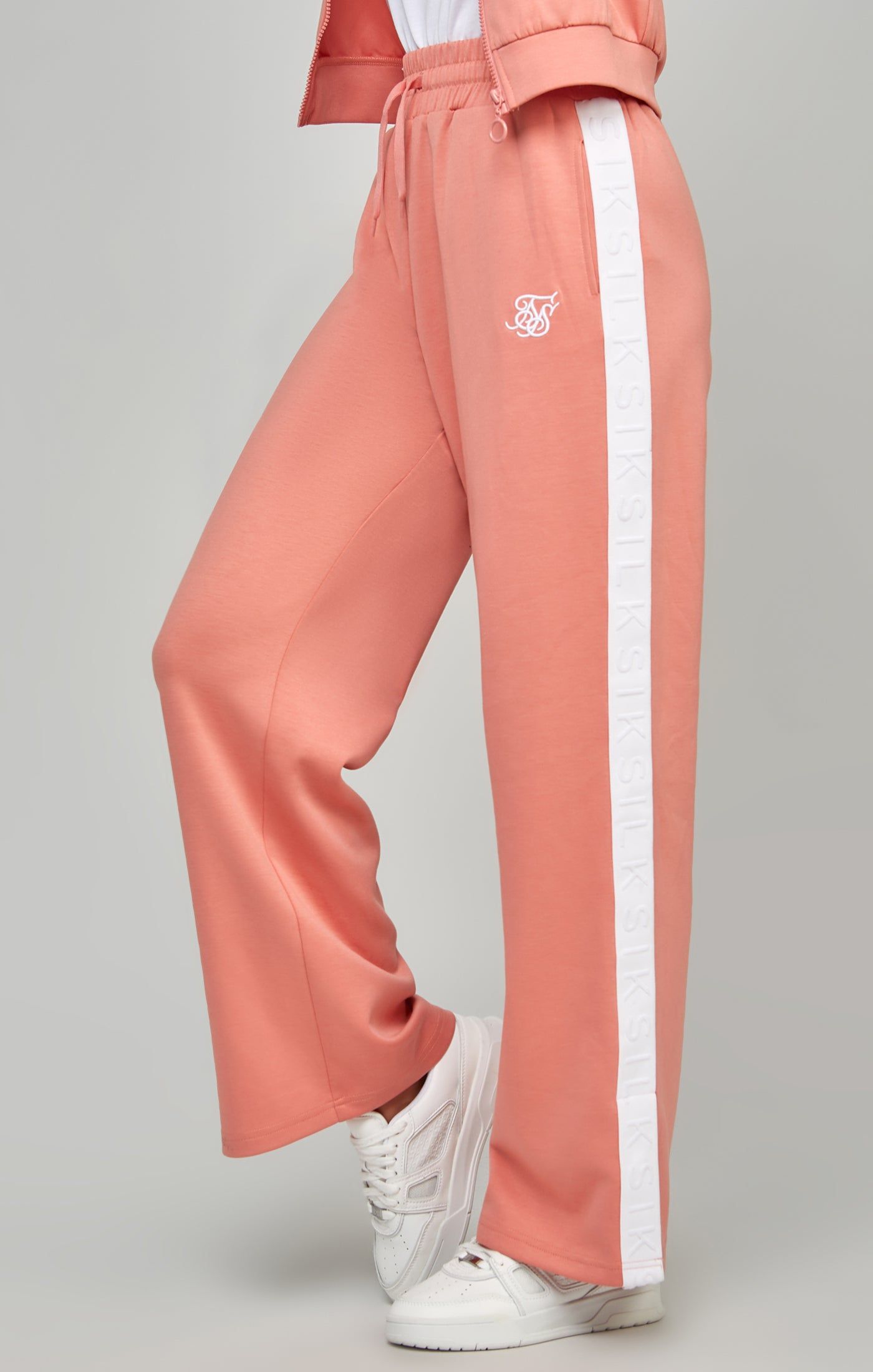 Coral Taped Wide Leg Pant sold by Siksilk