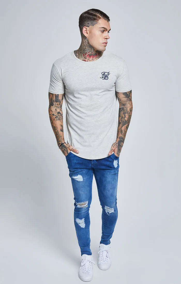 SikSilk S/S Gym Tee – Snow Marl sold by Siksilk product image thumbnail 2
