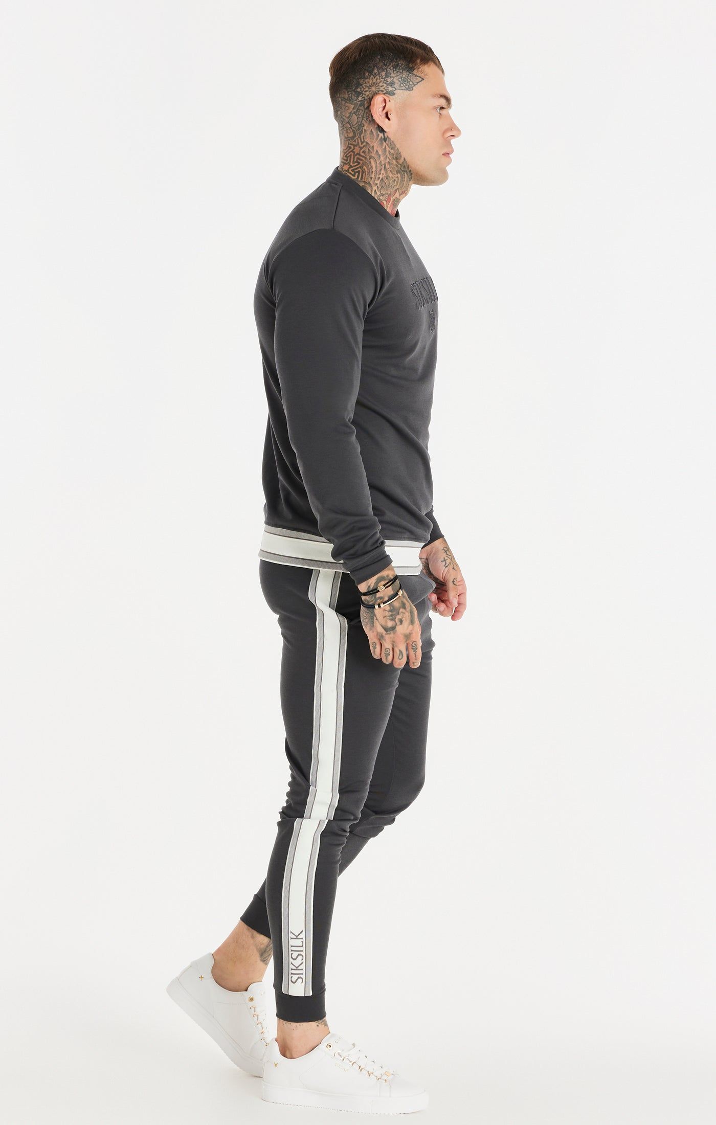 SikSilk Elevate Crew Sweater - Grey sold by Siksilk product image thumbnail 5