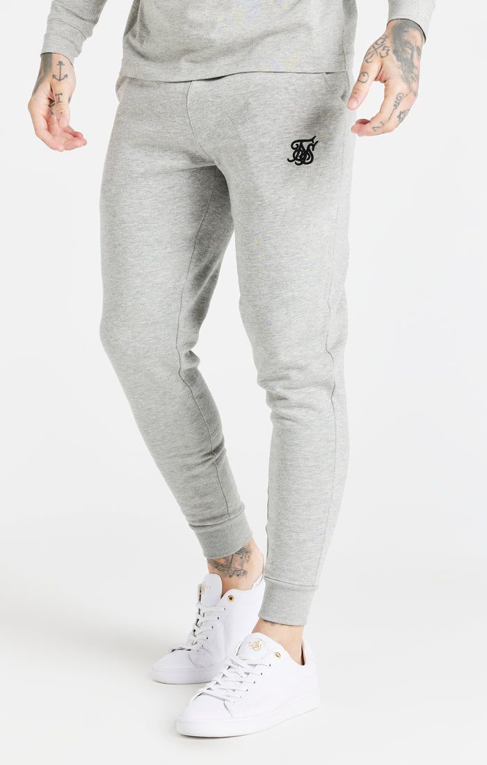 Grey Essential Fitted Jogger sold by Siksilk