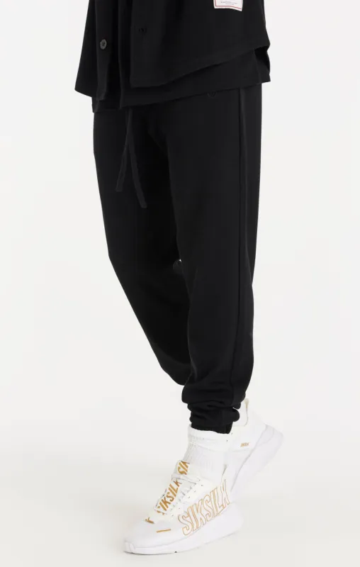 SikSilk Elite Textured Relaxed Joggers - Black sold by Siksilk