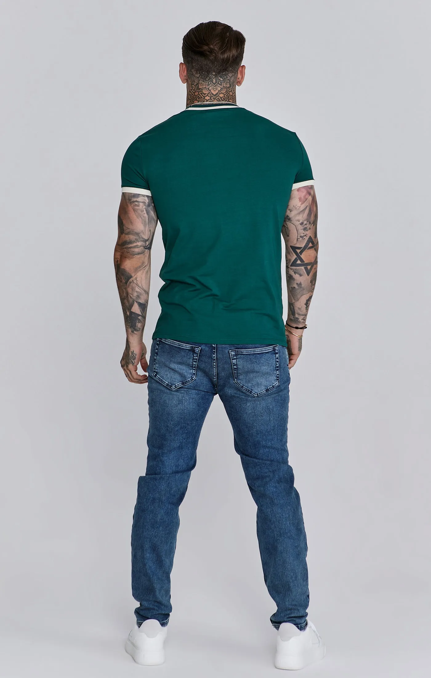Green Ringer T-Shirt sold by Siksilk product image thumbnail 5