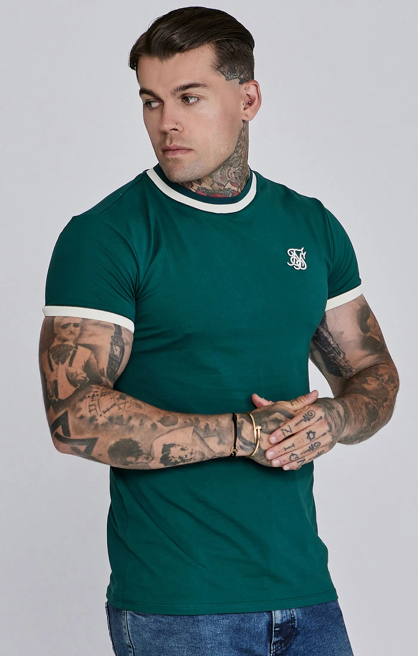 Green Ringer T-Shirt sold by Siksilk