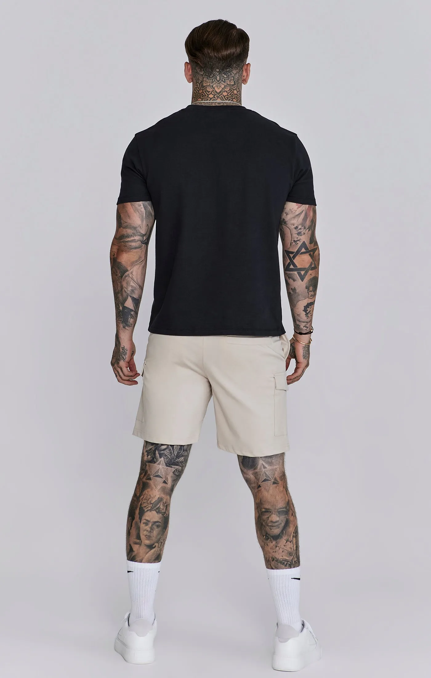 Beige Cargo Shorts sold by Siksilk product image thumbnail 5