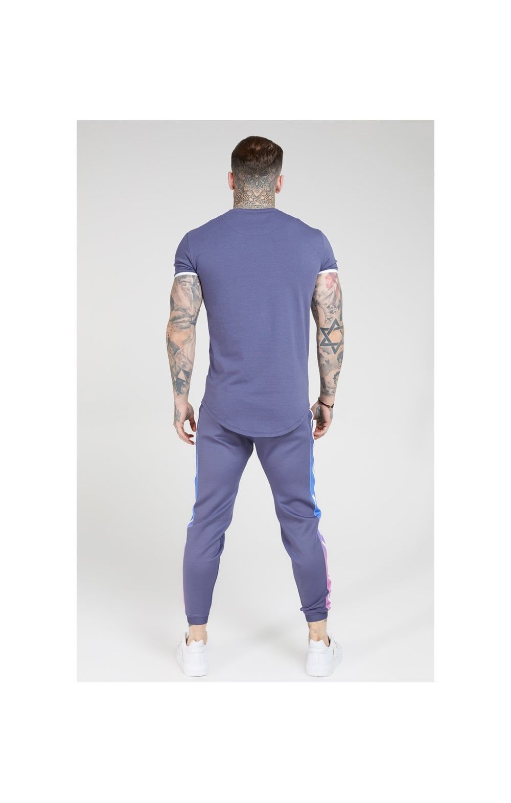 SikSilk Fitted Fade Cuffed Pants – Tri-Neon Fade sold by Siksilk product image thumbnail 6
