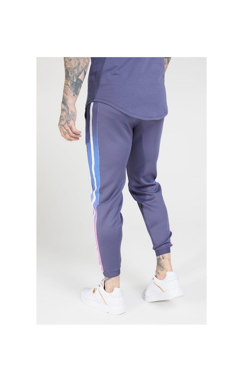 SikSilk Fitted Fade Cuffed Pants – Tri-Neon Fade sold by Siksilk product image thumbnail 3