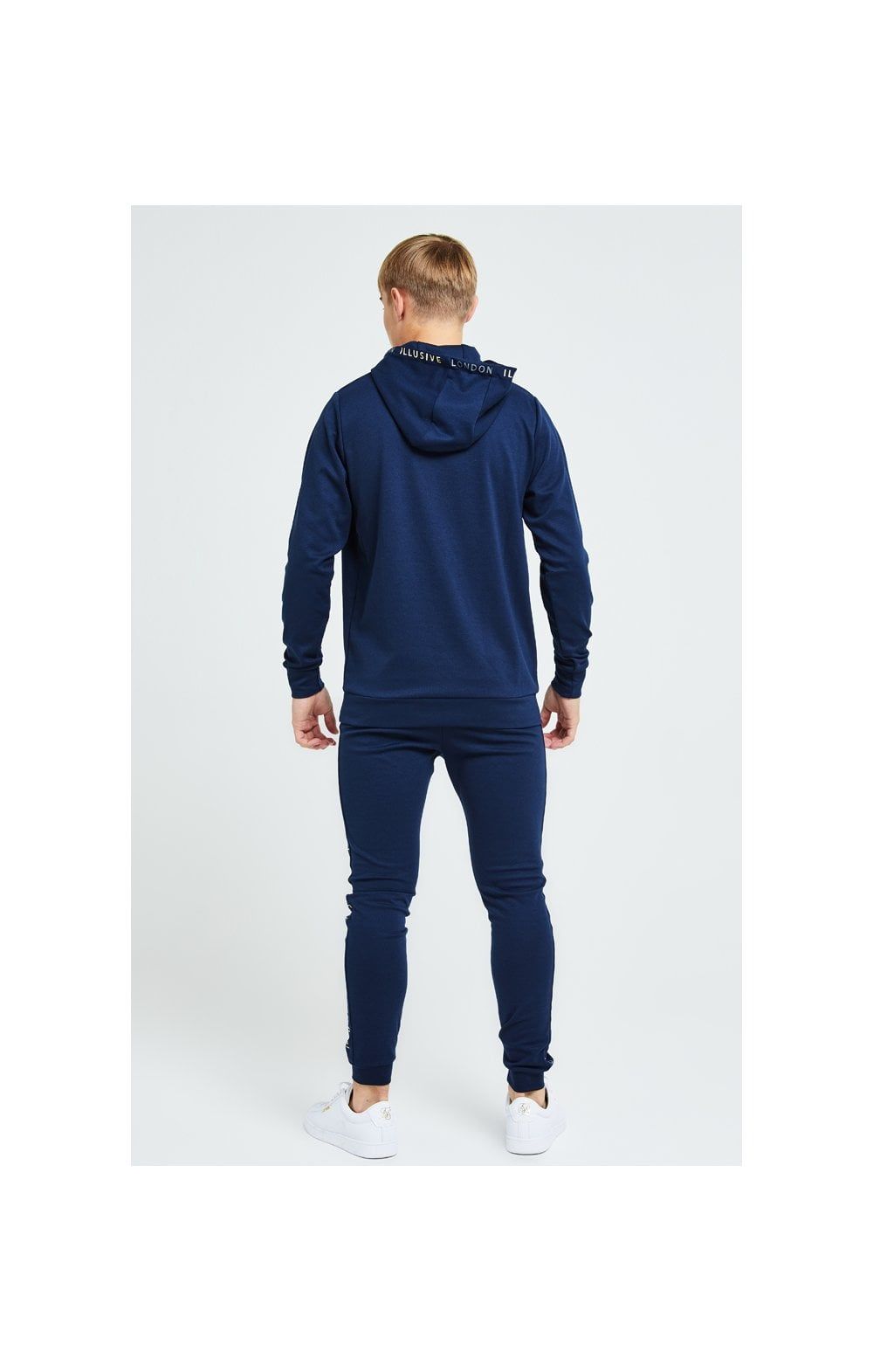 Illusive London Legacy Joggers - Navy & Cream sold by Siksilk product image thumbnail 5