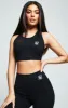 Black Essential Gym Bralette sold by Siksilk
