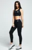 Black Essential Gym Bralette sold by Siksilk