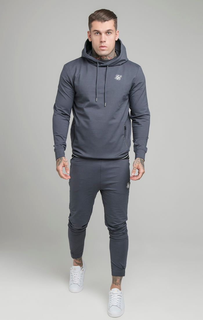 Navy Active Tape Overhead Hoodie sold by Siksilk product image thumbnail 4