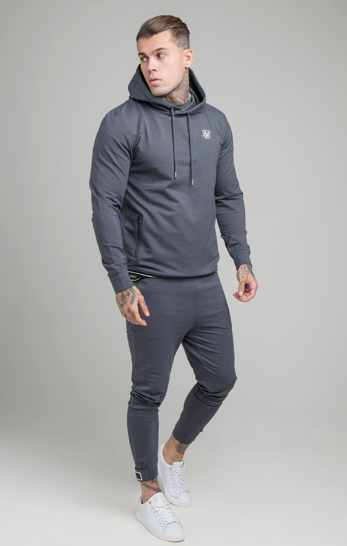 Navy Active Tape Overhead Hoodie sold by Siksilk product image thumbnail 5