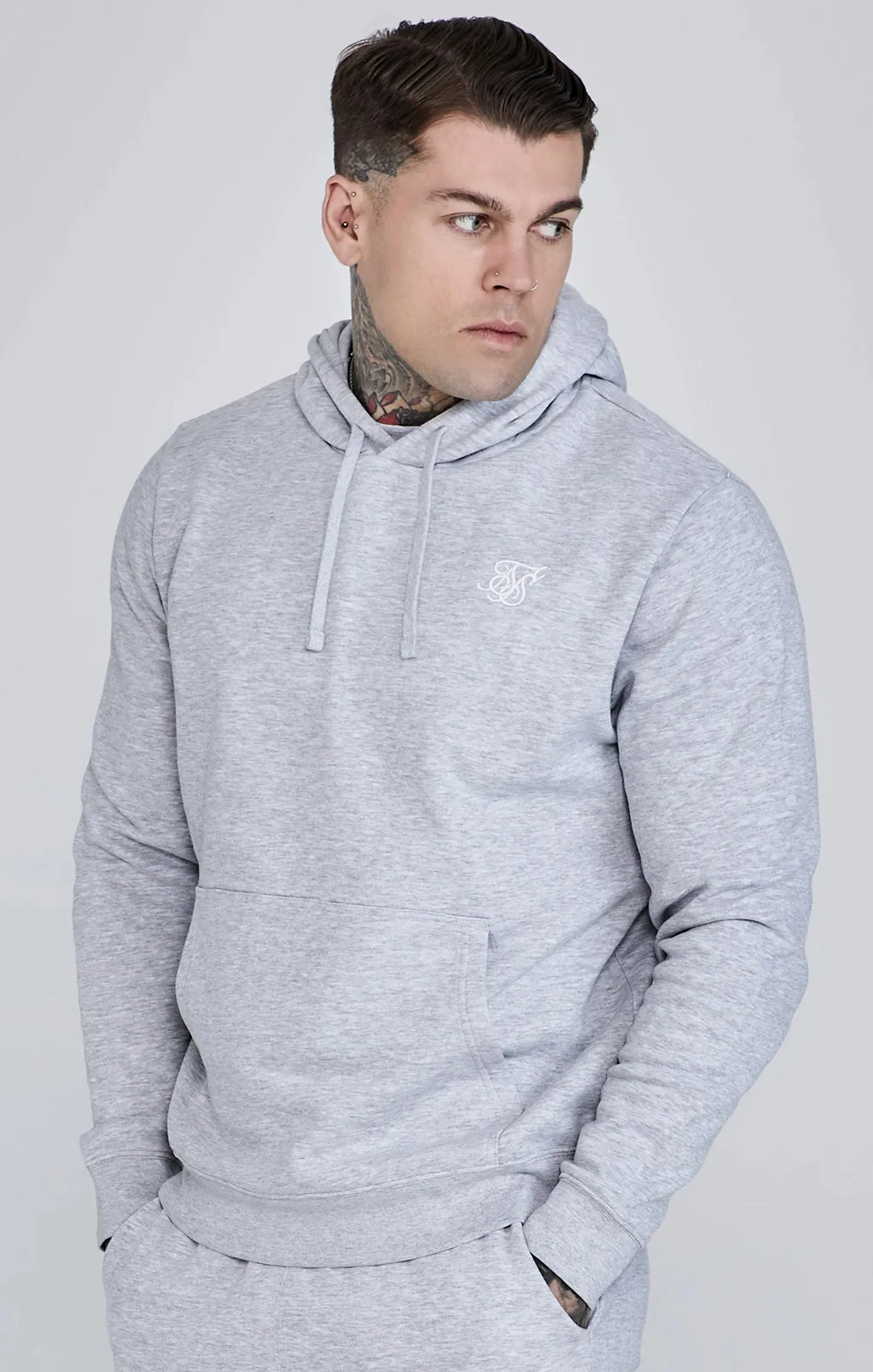 Grey Essentials Overhead Hoodie sold by Siksilk