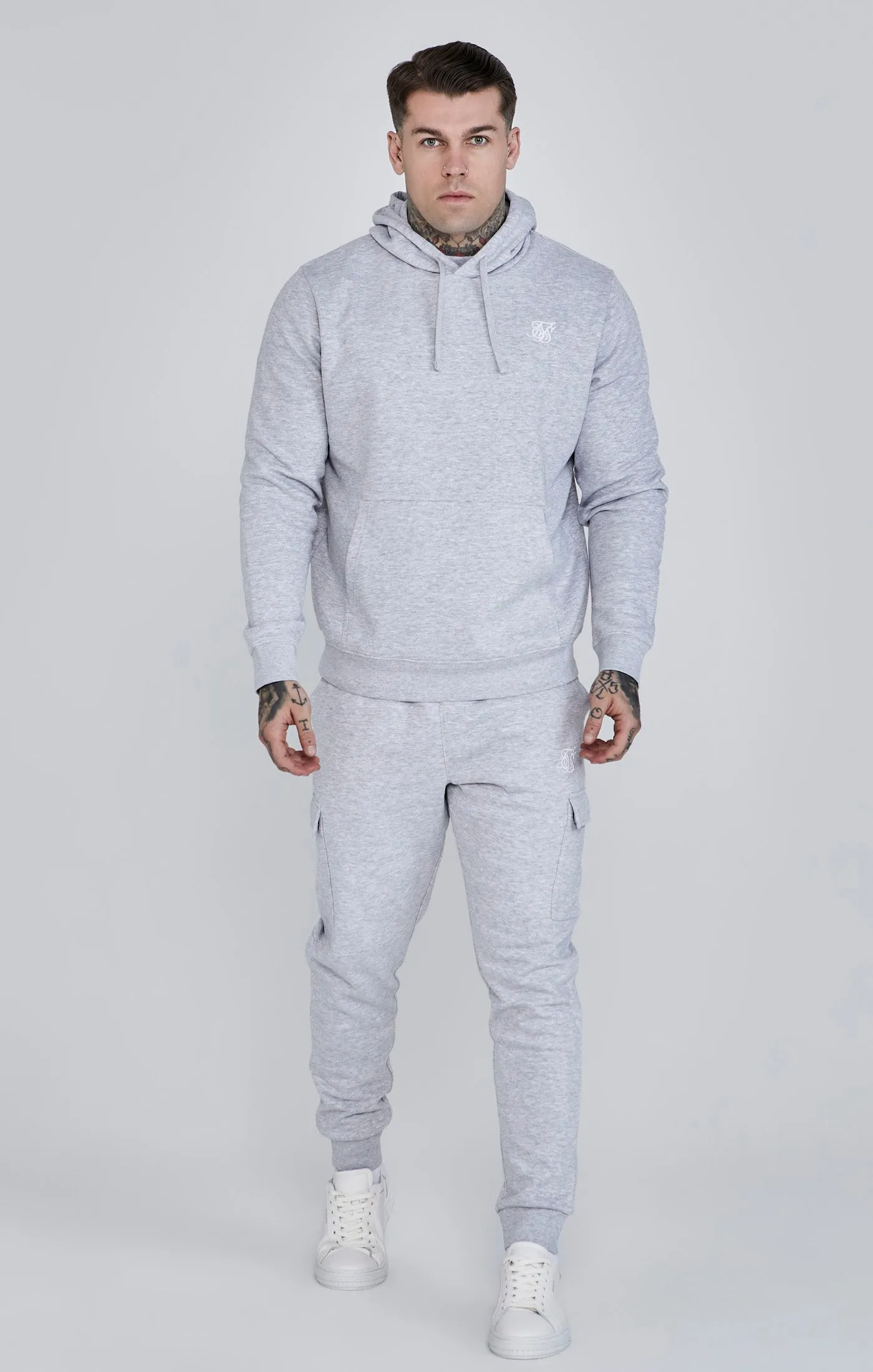 Grey Essentials Overhead Hoodie sold by Siksilk product image thumbnail 2