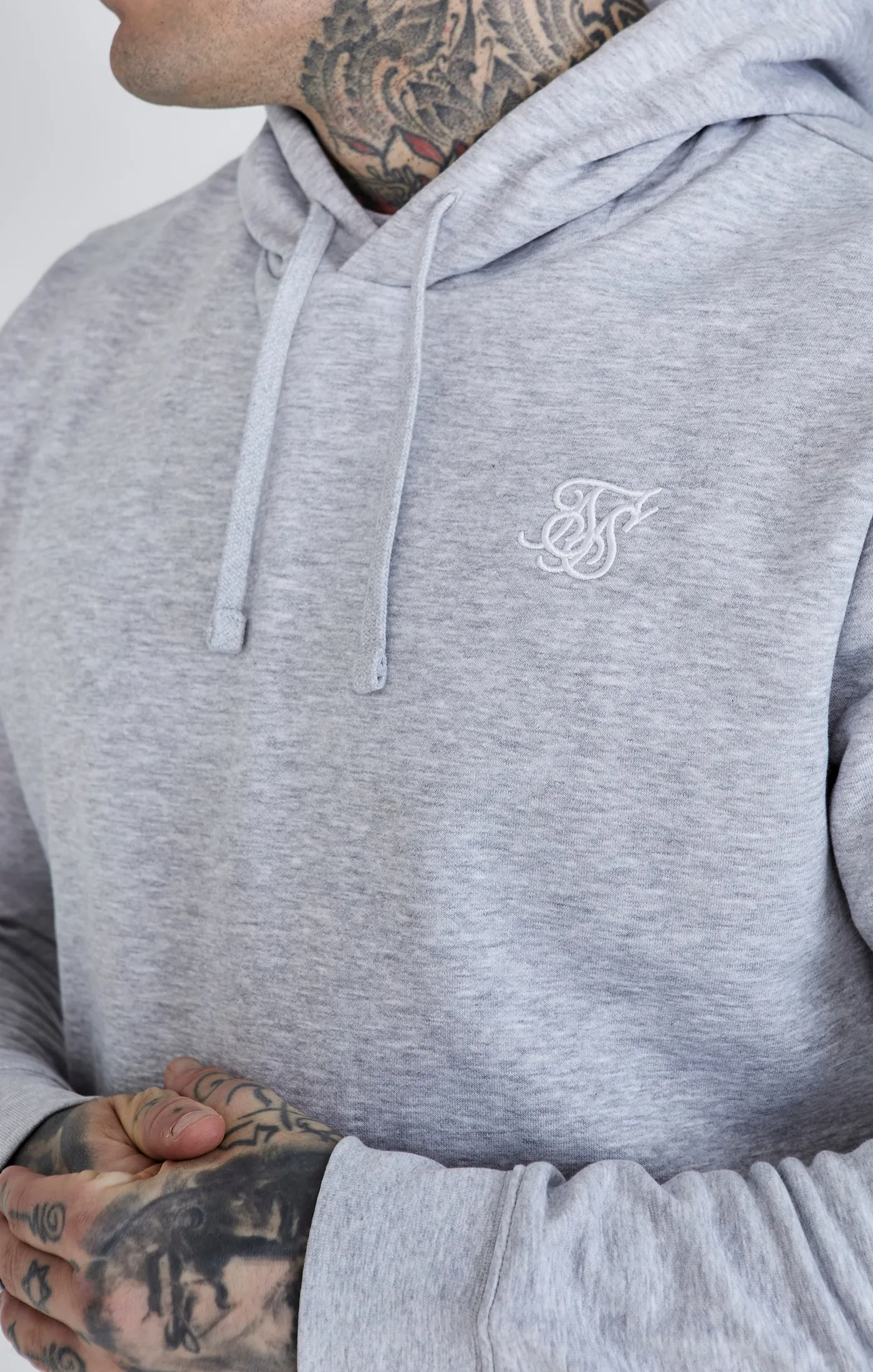 Grey Essentials Overhead Hoodie sold by Siksilk product image thumbnail 3
