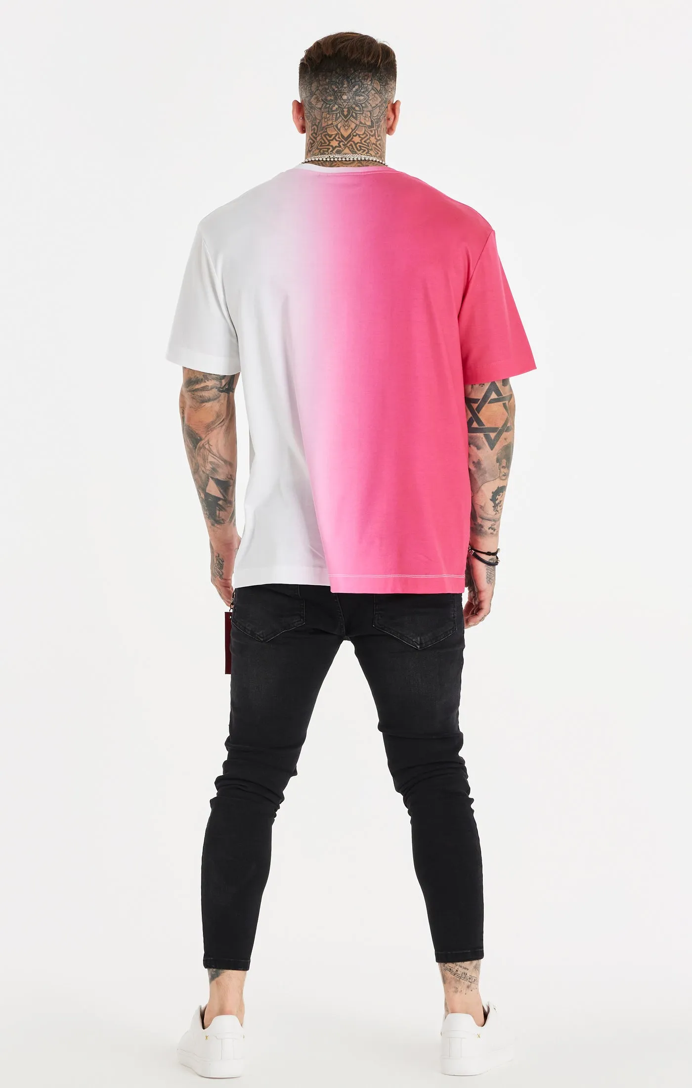 Pink Fade Oversized T-Shirt sold by Siksilk product image thumbnail 5
