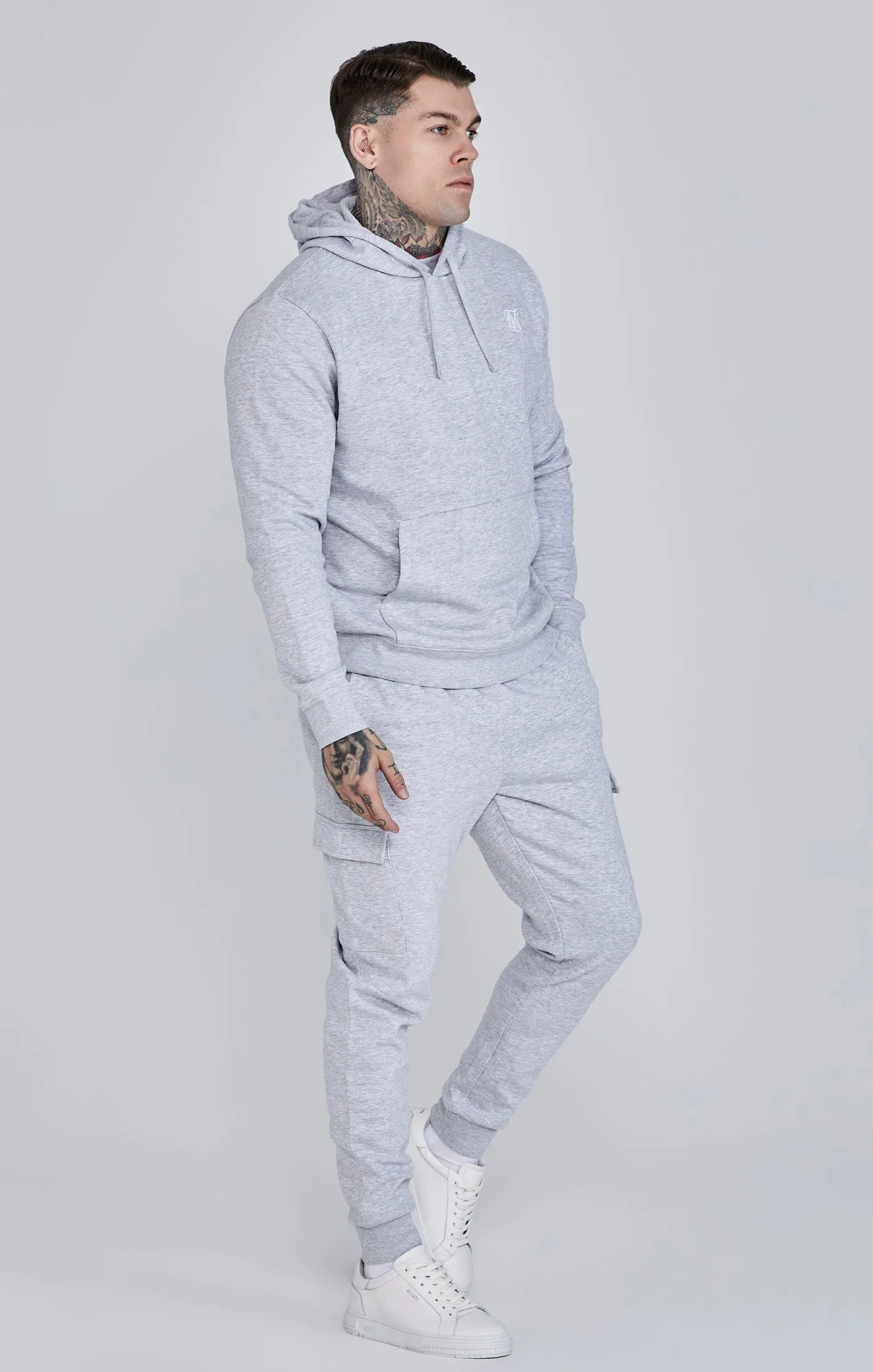 Grey Essentials Overhead Hoodie sold by Siksilk product image thumbnail 4