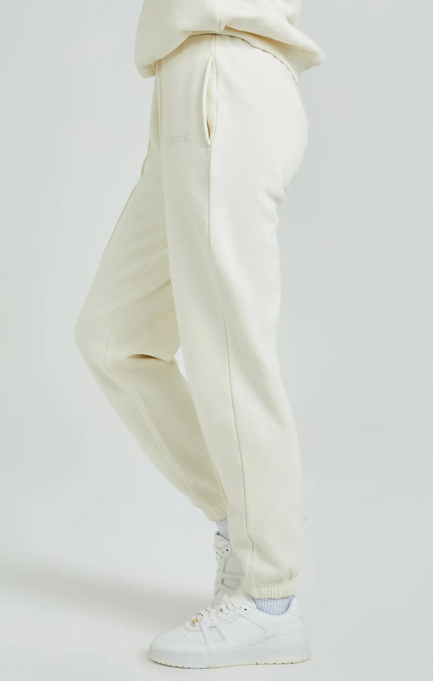 Ecru Oversized Joggers sold by Siksilk product image thumbnail 3