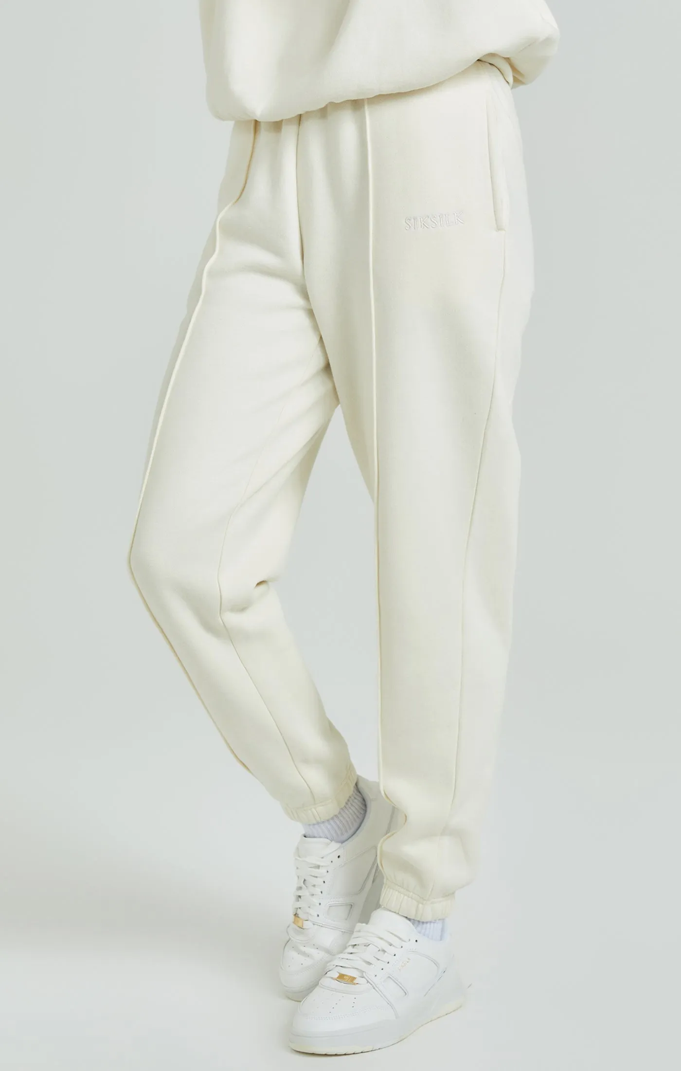 Ecru Oversized Joggers sold by Siksilk