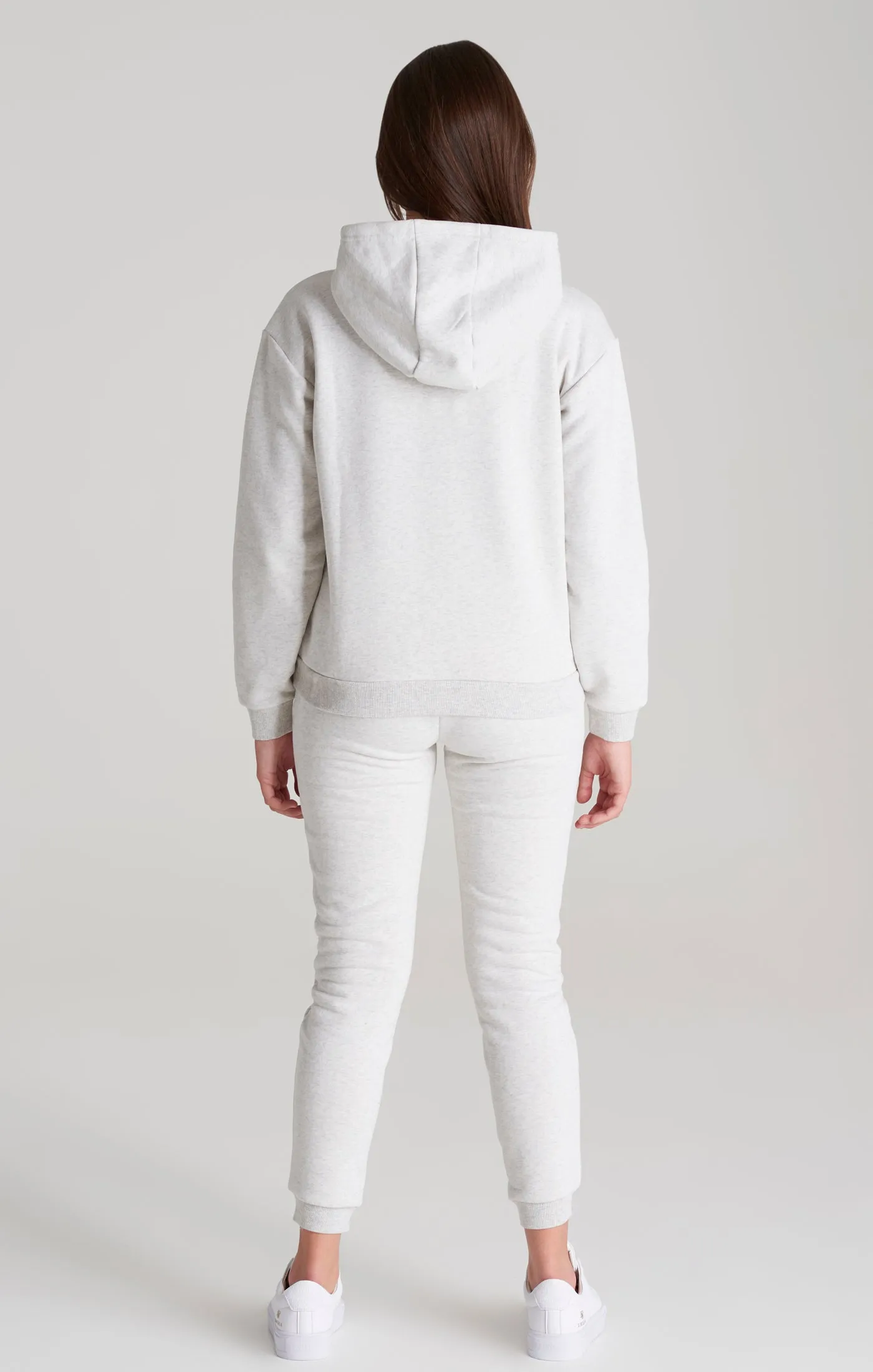 Girls Grey Marl Signature Overhead Hoodie sold by Siksilk product image thumbnail 5