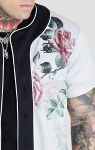 Ecru Rose Baseball Jersey sold by Siksilk
