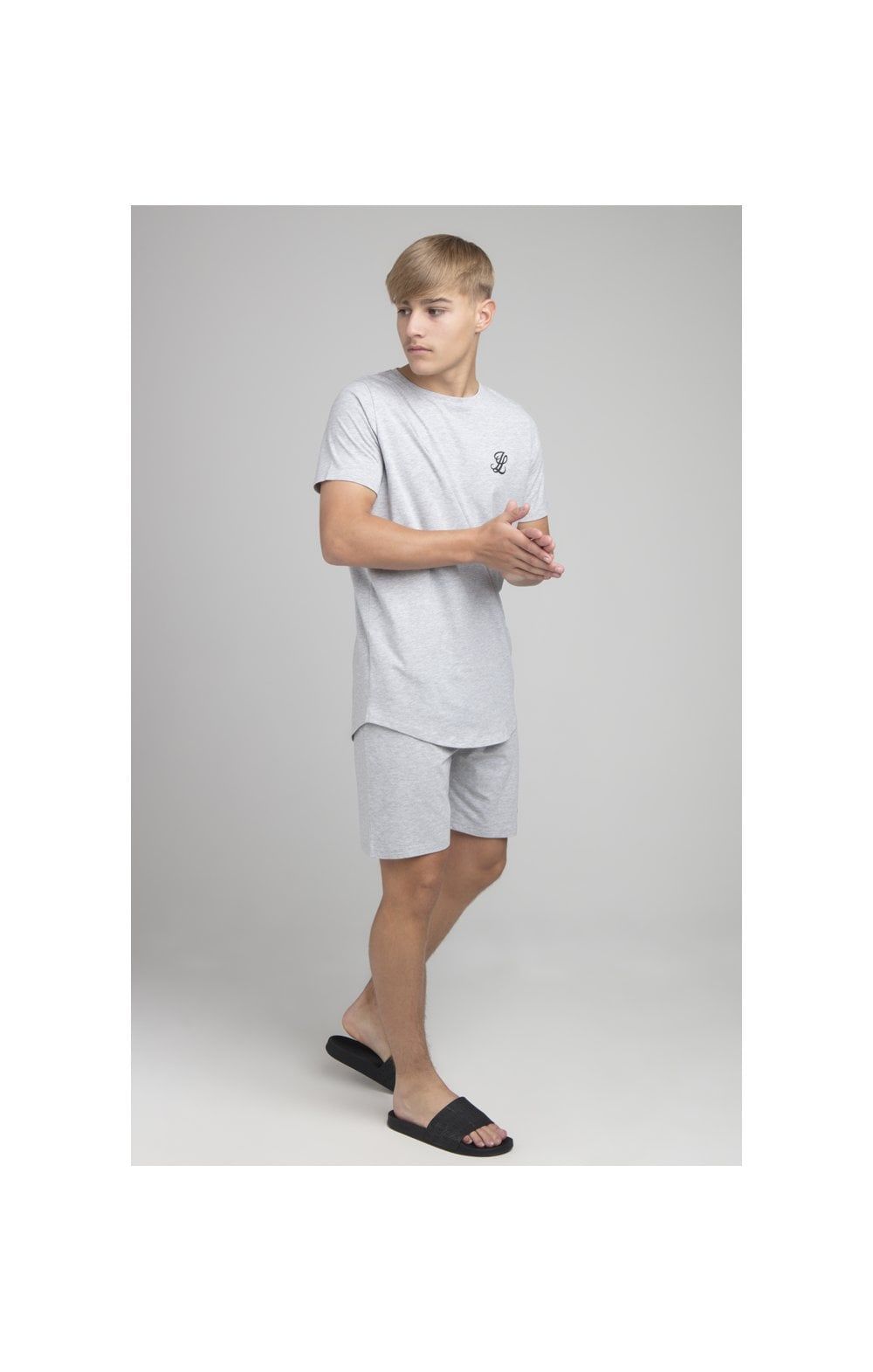 Boys Illusive Grey Marl T-Shirt And Short Twin Set sold by Siksilk product image thumbnail 2